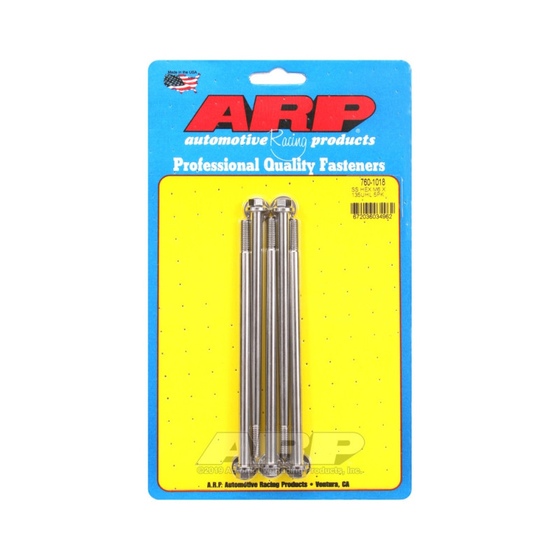 Parafuso universal ARP M6 x 1,00 - Aço inoxidável hexagonal x5Array