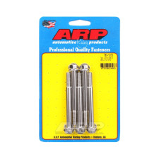 Parafusos universais ARP M8 x 1,25 - Aço inoxidável, cabeça sextavada, 5 unidades