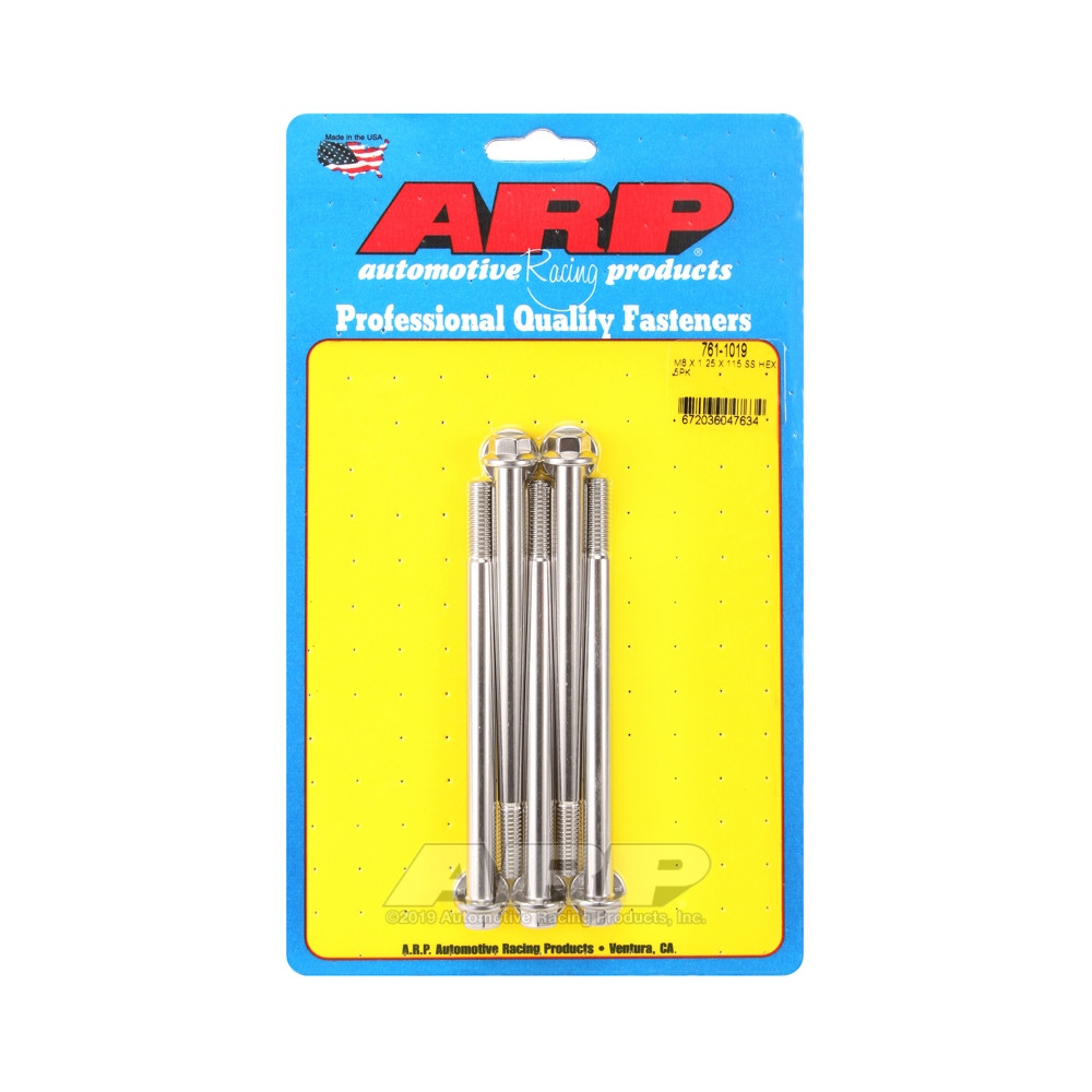 Perno universal ARP M8 x 1,25 - Acero inoxidable hexagonal x5Array