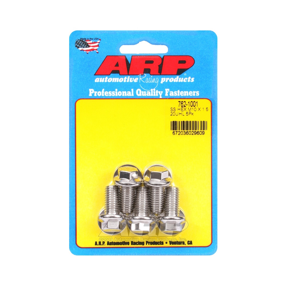 Perno universal ARP M10 x 1,50 - Acero inoxidable hexagonal x5Array