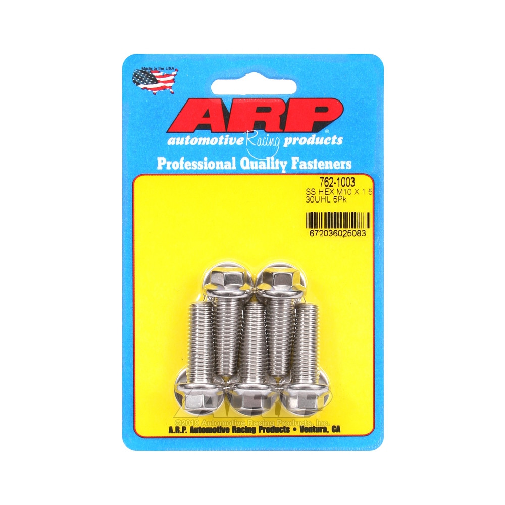 Perno universal ARP M10 x 1,50 - Acero inoxidable hexagonal x5Array