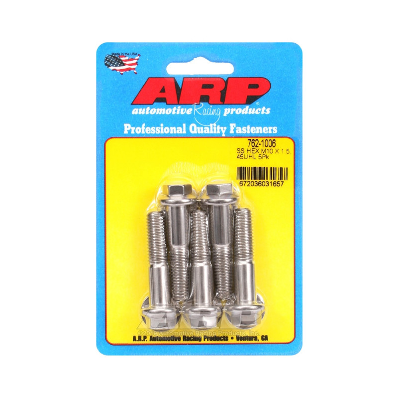 Perno universal ARP M10 x 1,50 - Acero inoxidable hexagonal x5Array