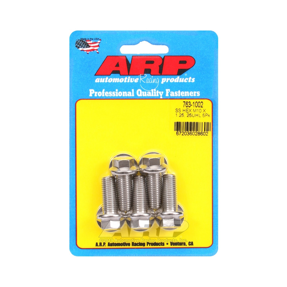 Perno universal ARP M10 x 1,25 - Acero inoxidable hexagonal x5Array
