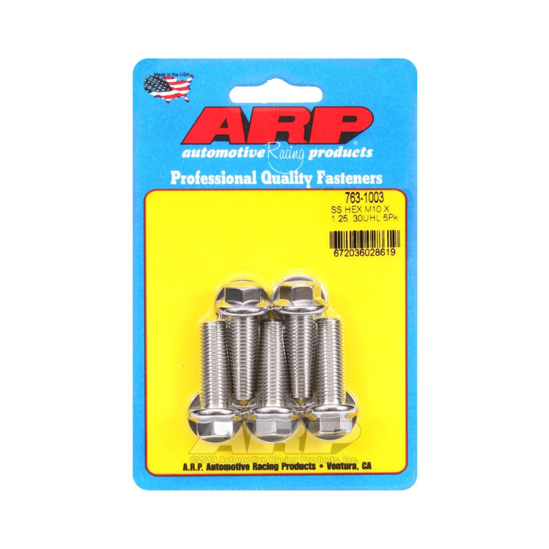 Perno universal ARP M10 x 1,25 - Acero inoxidable hexagonal x5Array