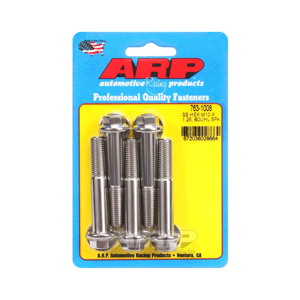 Perno universal ARP M10 x 1,25 - Acero inoxidable hexagonal x5Array