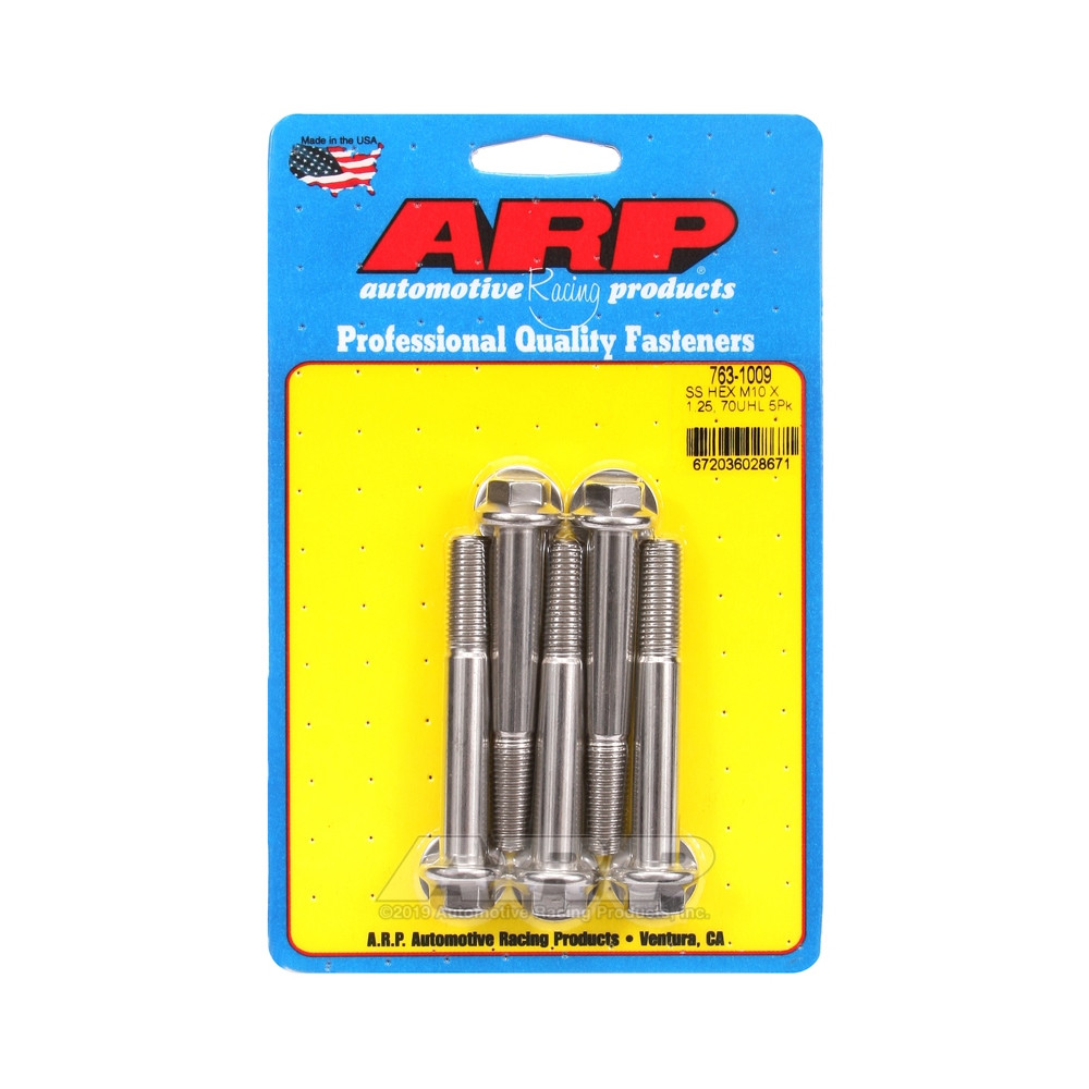 Perno universal ARP M10 x 1,25 - Acero inoxidable hexagonal x5Array
