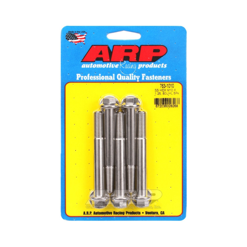 Perno universal ARP M10 x 1,25 - Acero inoxidable hexagonal x5Array