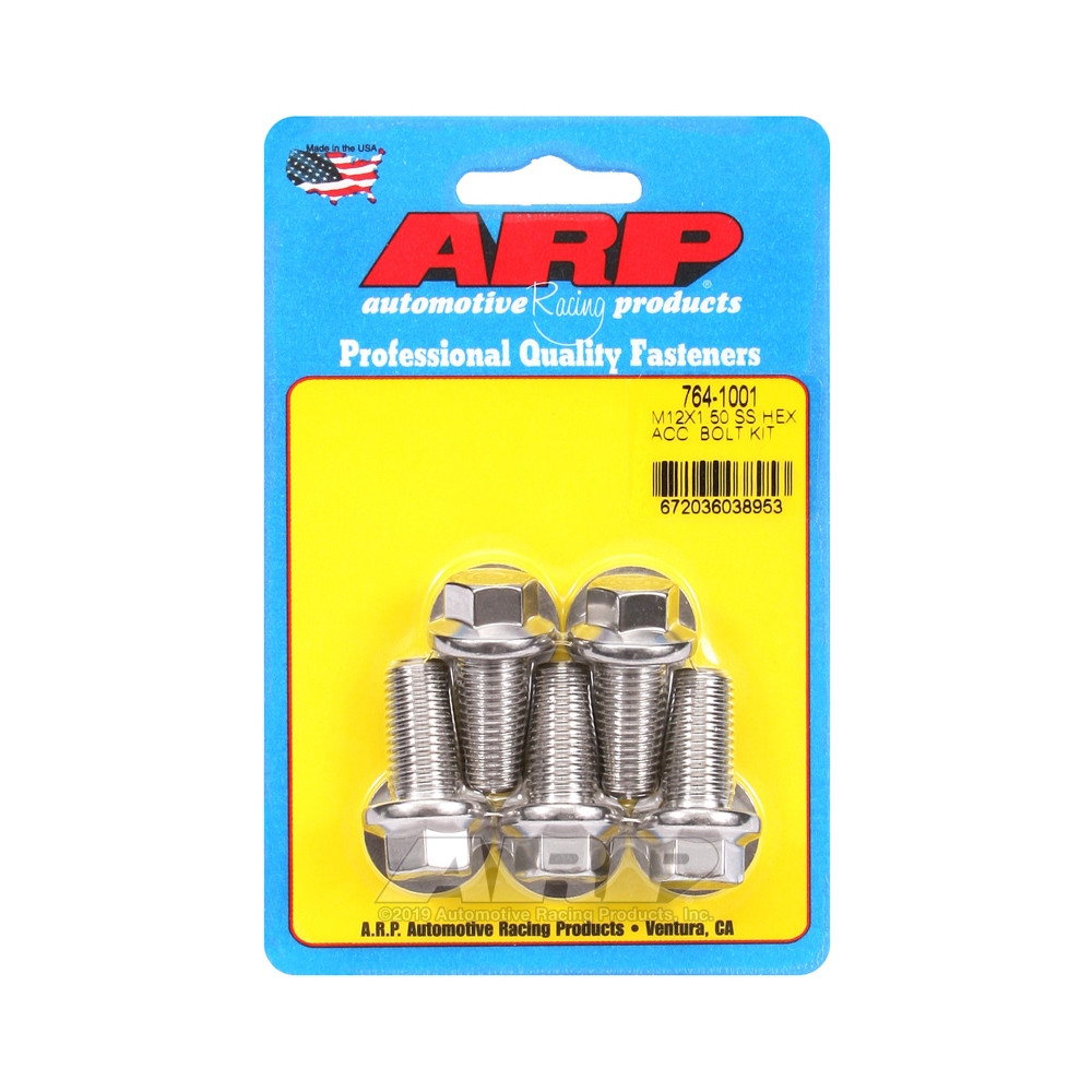 Perno universal ARP M12 x 1,50 - Acero inoxidable hexagonal x5Array