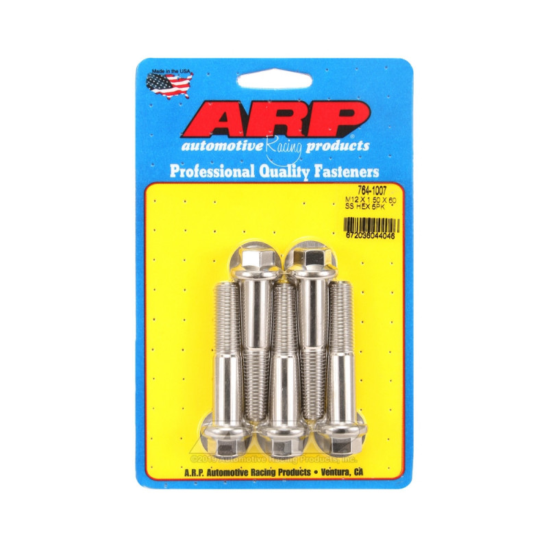 Perno universal ARP M12 x 1,50 - Acero inoxidable hexagonal x5Array