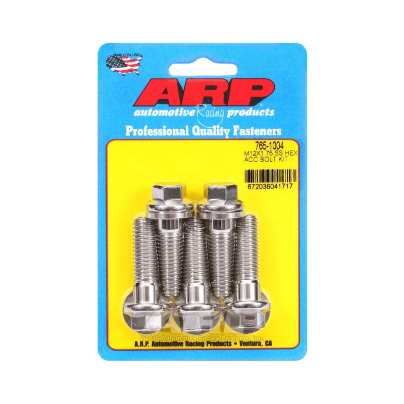Perno universal ARP M12 x 1,75 - Acero inoxidable hexagonal x5Array