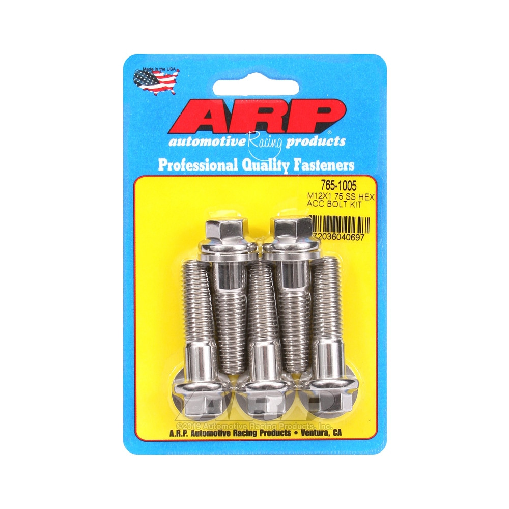 Perno universal ARP M12 x 1,75 - Acero inoxidable hexagonal x5Array
