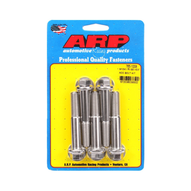 Perno universal ARP M12 x 1,75 - Acero inoxidable hexagonal x5Array