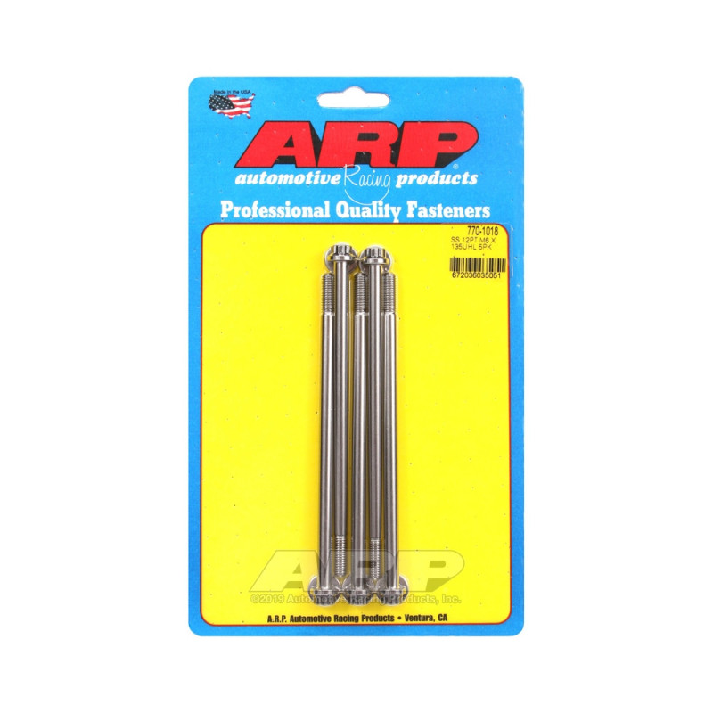 ARP Perno Universal M6 x 1.00 - Acero Inoxidable 12 Pts x5Array