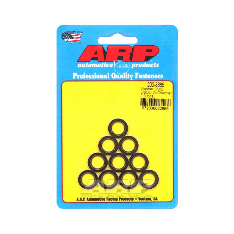 Conjunto (10) de anilhas ARP 5/16 - Com chanfroArray