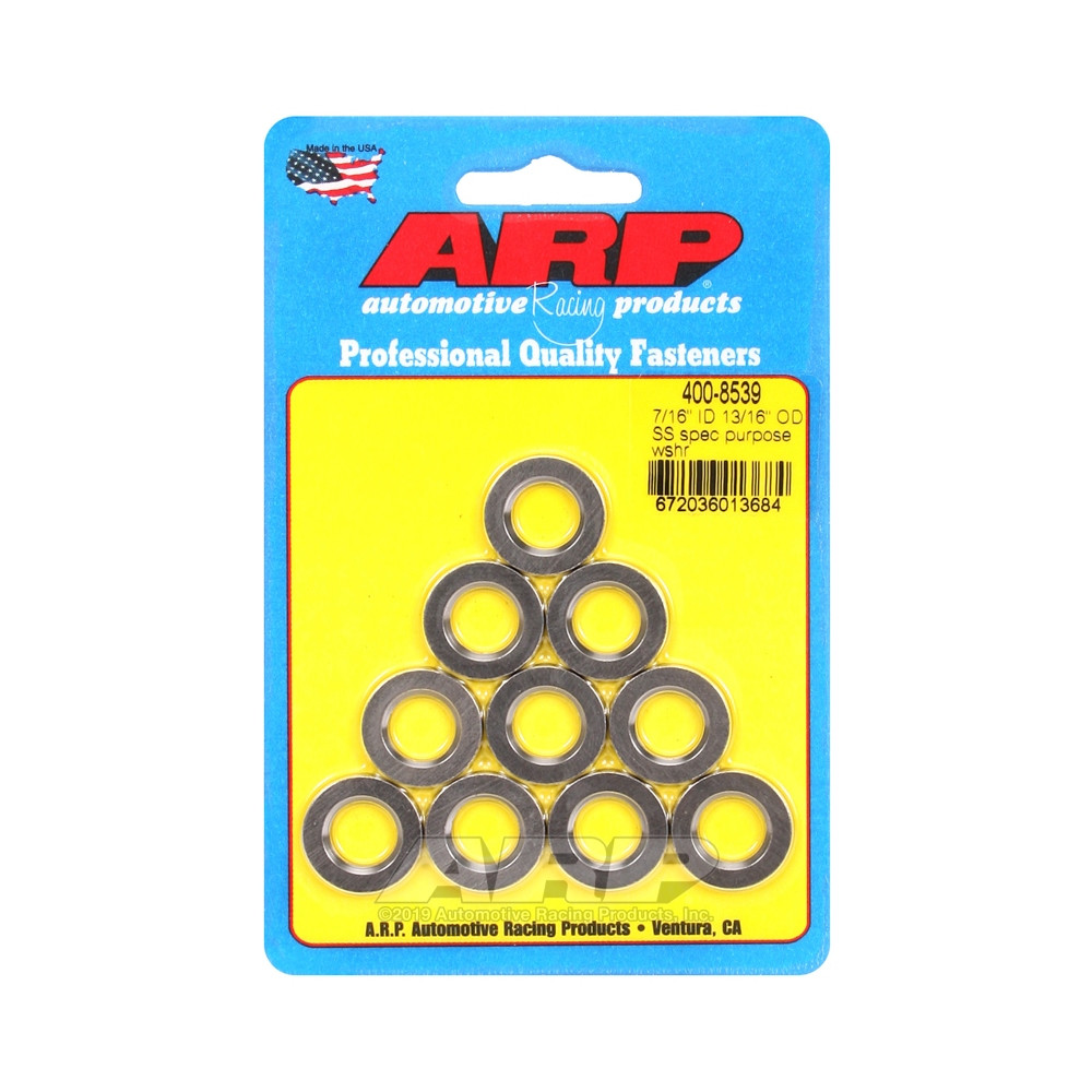 Conjunto (10) de arruelas ARP 7/16 - Com chanfroArray