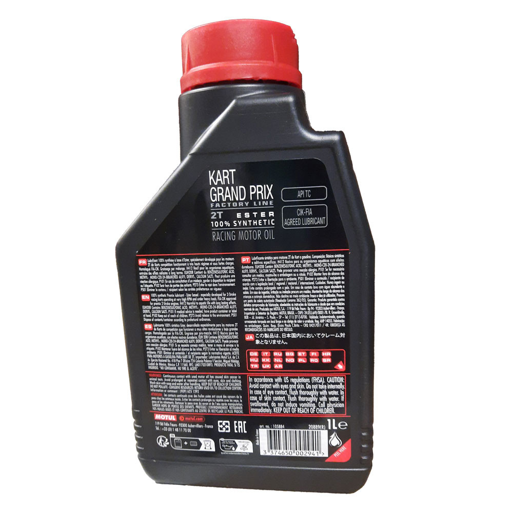 Aceite Motul para Karting Grand Prix 1L - Gt2i España