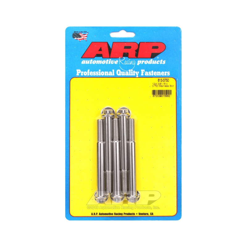 ARP Parafuso universal de cabeça pequena 3/8-16 - Aço inoxidável 12 pts x5Array