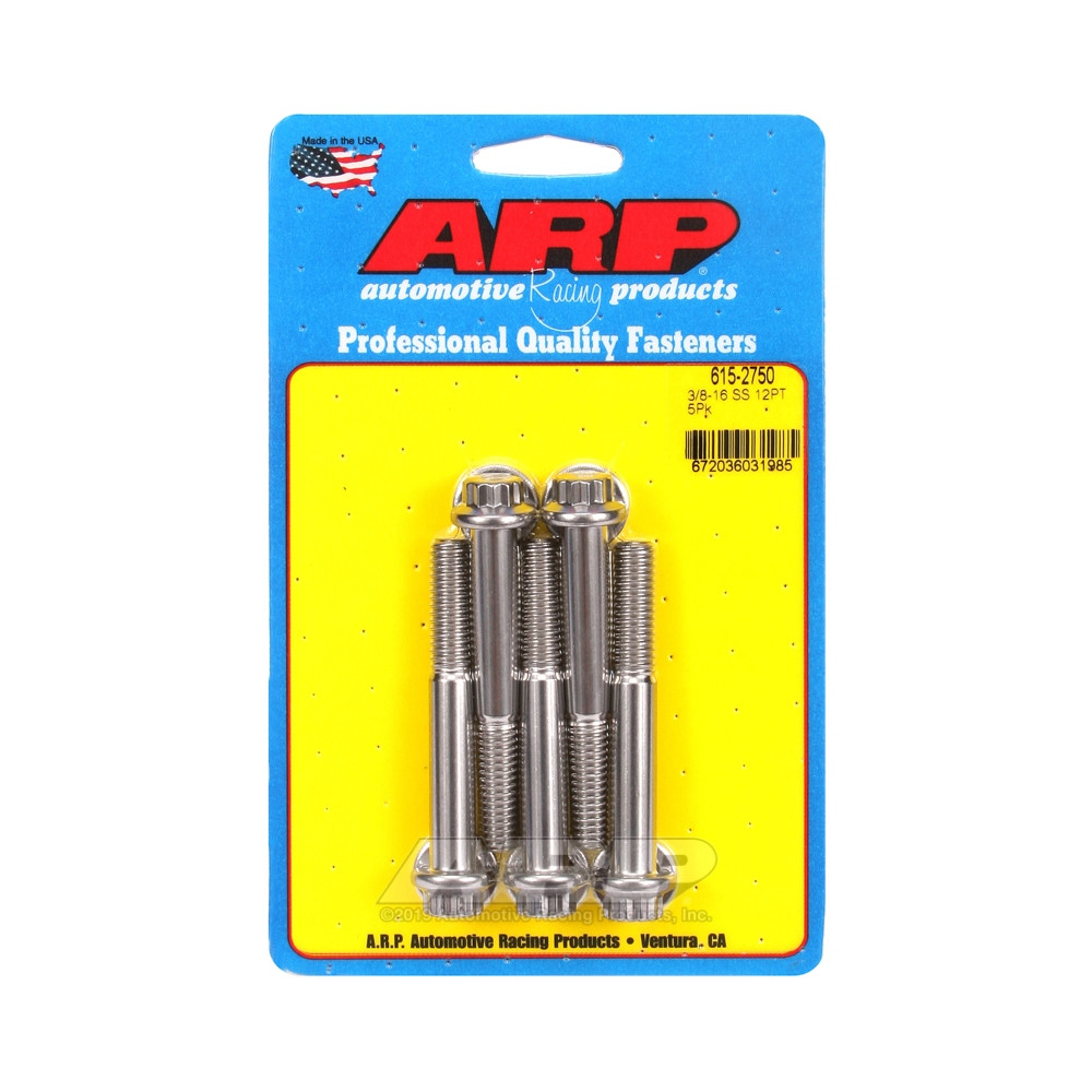 ARP Universal perno de cabeza STD 3/8-16 - Acero inoxidable 12 Pts x5Array