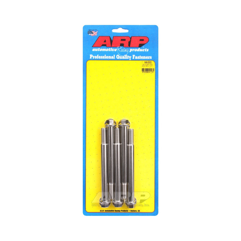 Parafusaria universal ARP 1/2-13 - Aço inoxidável, cabeça sextavada, 5 unidadesArray