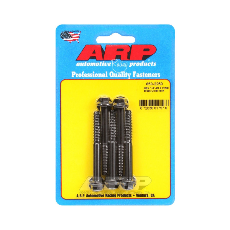 Tornillo universal ARP 1/4-20 - Óxido negro hexagonal x5Array
