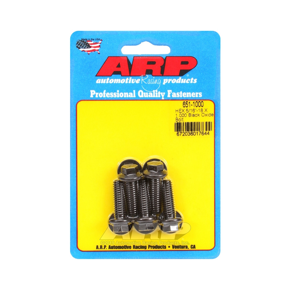 Perno Universal ARP 5/16-18 - Negro Oxyde Hex x5Array