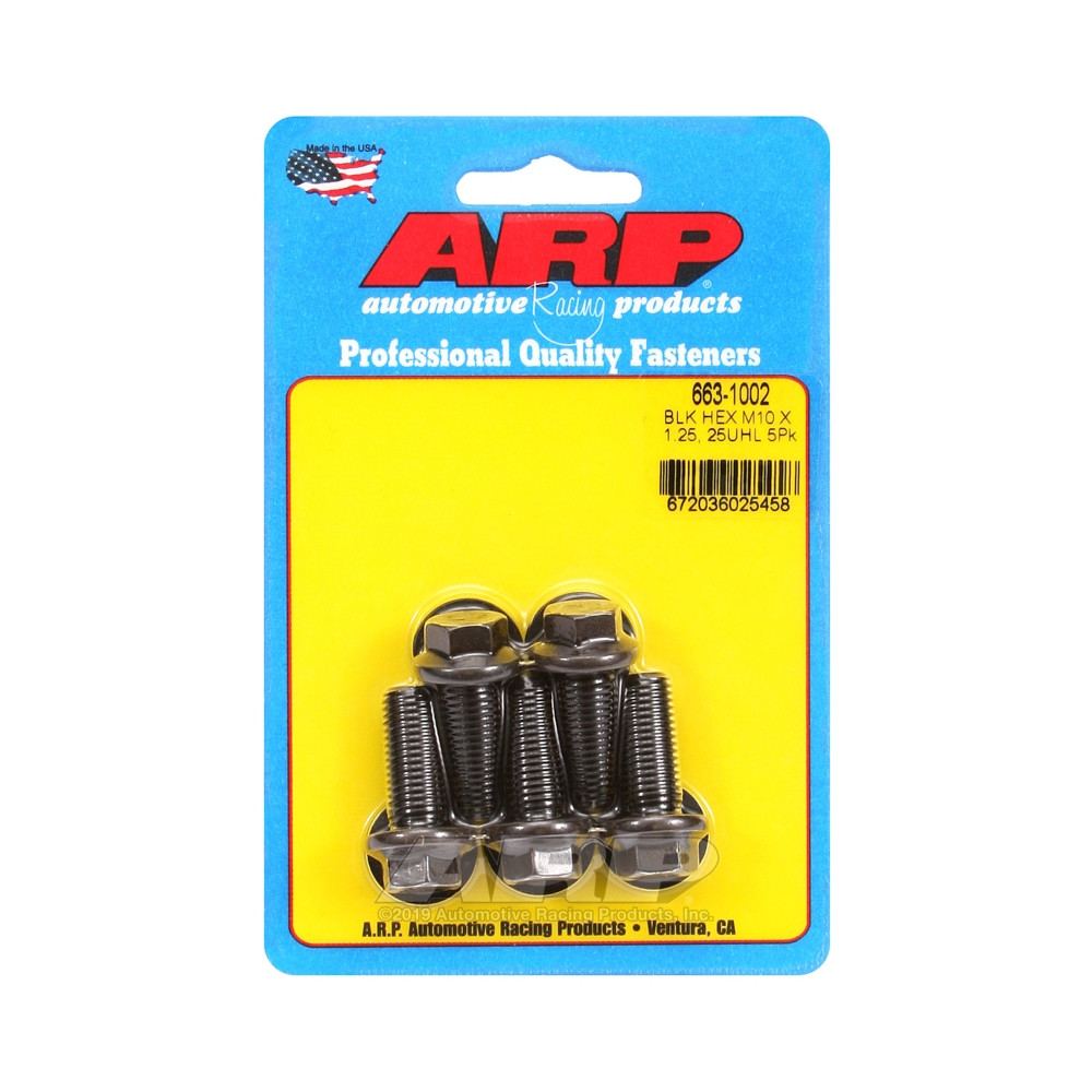 Perno universal ARP M10 x 1,25 - Negro Oxyde Hex x5Array