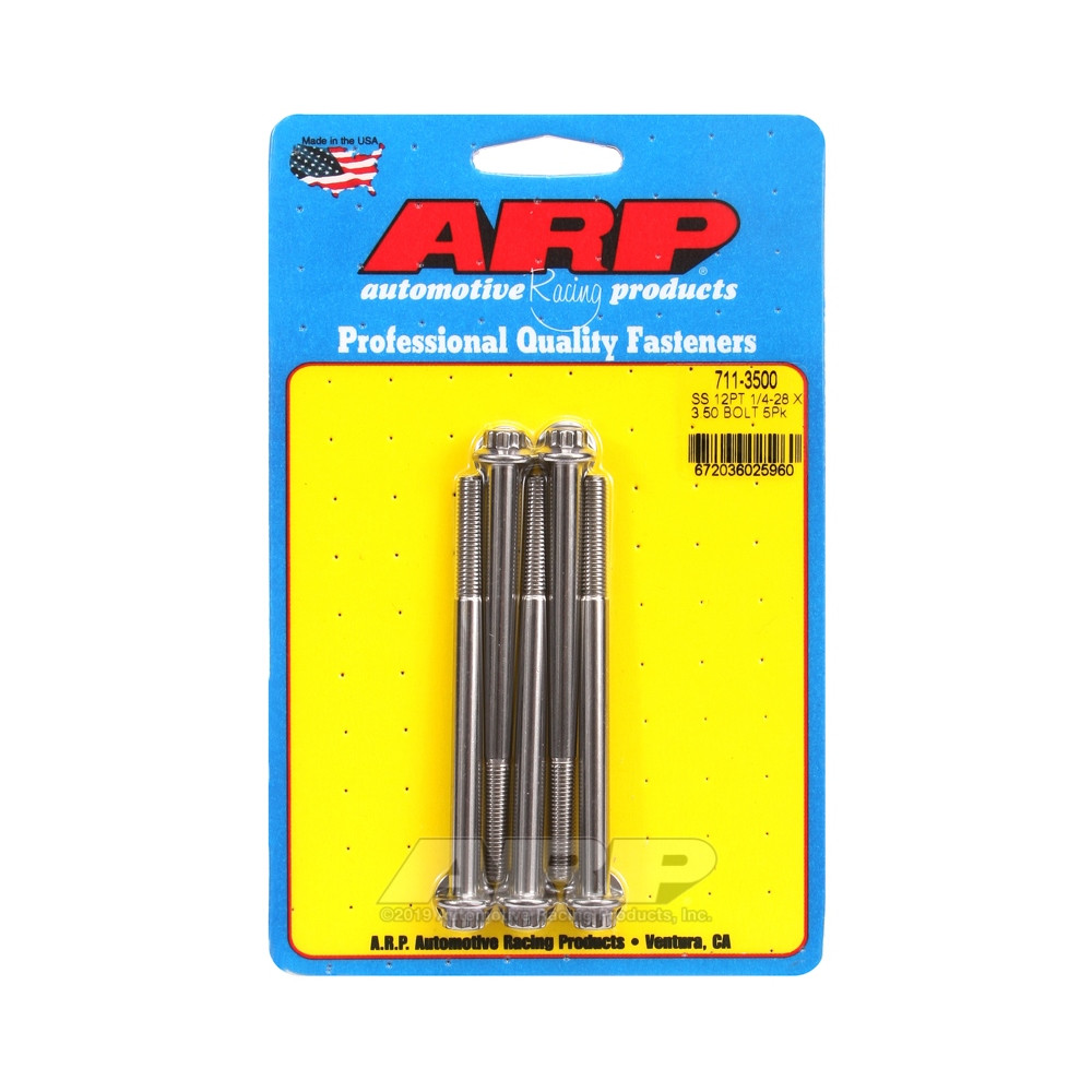 Perno Universal ARP 1/4-28 - Acero Inoxidable 12 Pts x5Array