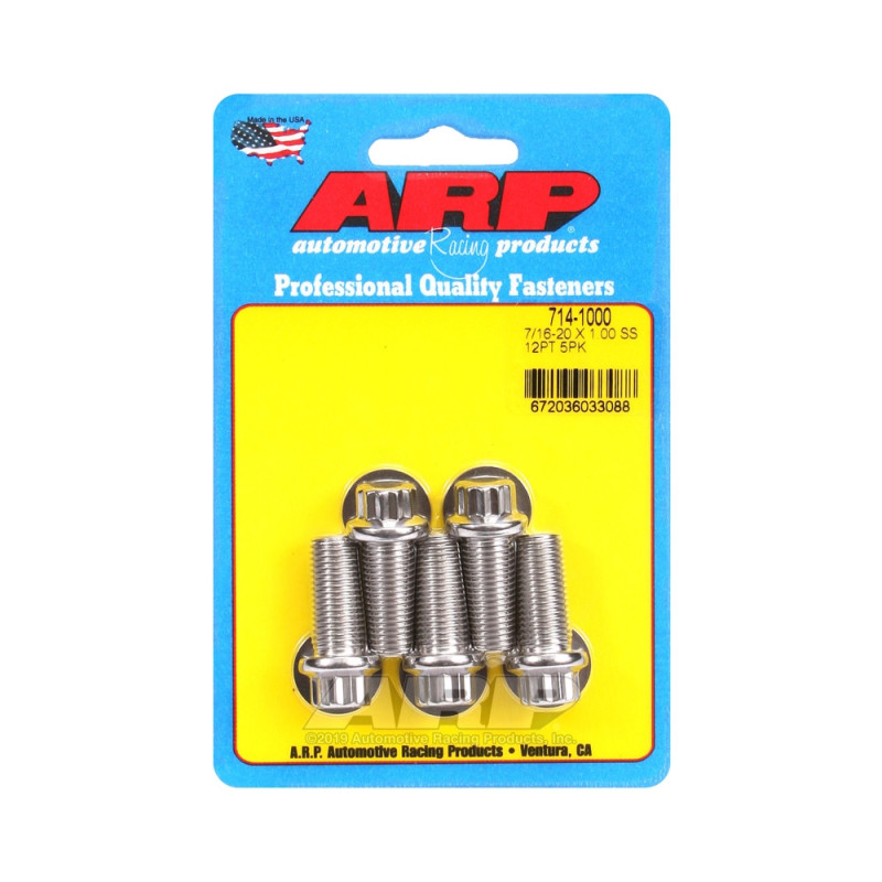 ARP Perno universal 7/16-20 - Acero inoxidable 12 Pts x5Array