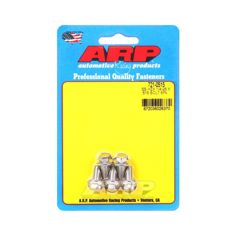 Perno Universal ARP 1/4-28 - Acero Inoxidable Hex x5Array