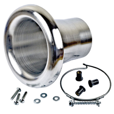 Trompeta de admisión de aire de 76mm con kit de montaje