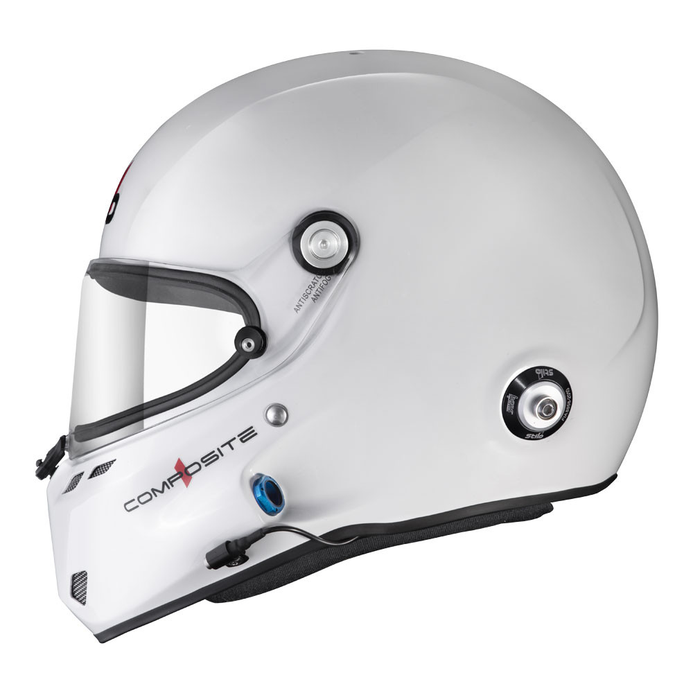 Capacete STILO ST6 F Turismo preto/branco - Snell SA2020 FIA 8859-24 Hans FIA8858-10Array
