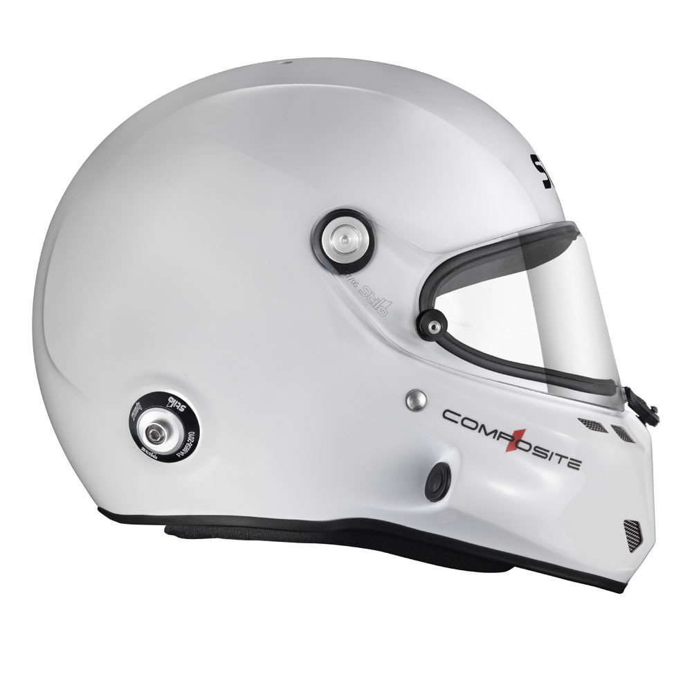 Capacete STILO ST6 F Turismo preto/branco - Snell SA2020 FIA 8859-24 Hans FIA8858-10Array