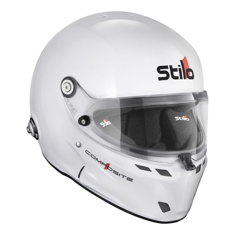 Capacete STILO ST6 F Turismo preto/branco - Snell SA2020 FIA 8859-24 Hans FIA8858-10Array