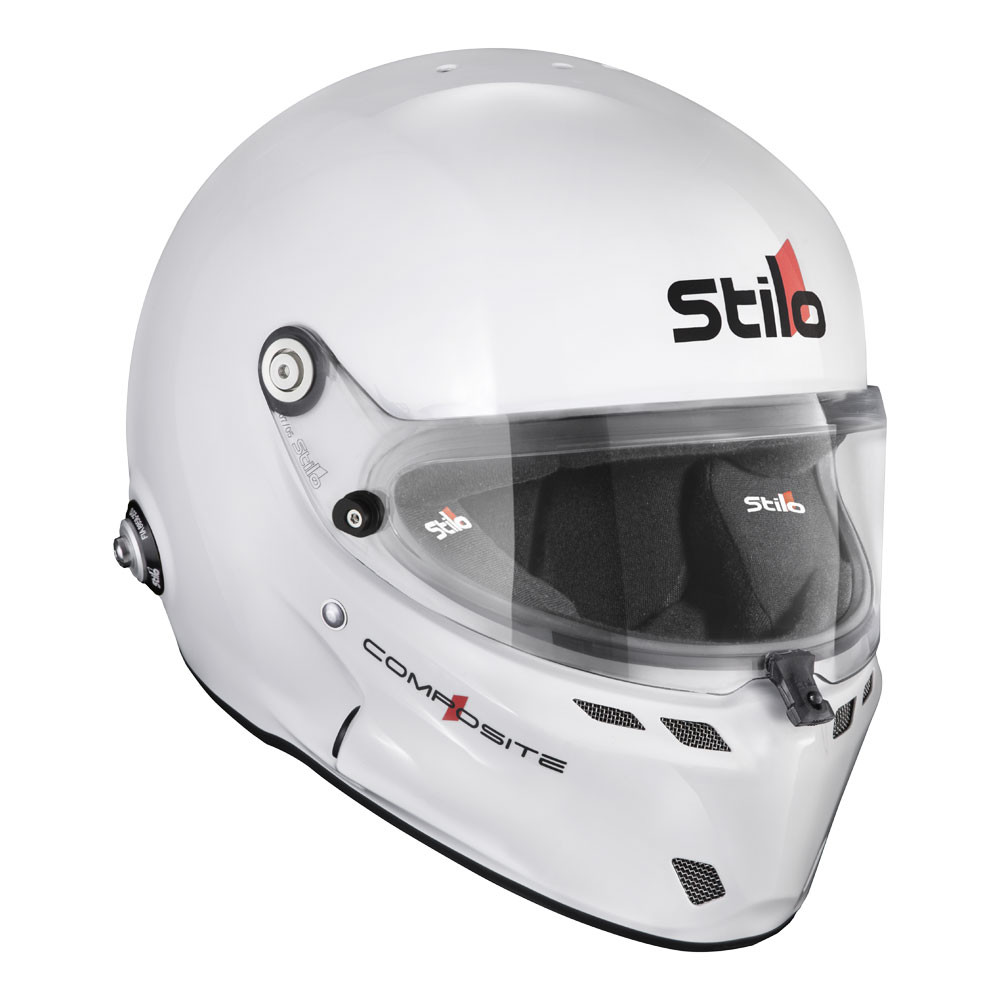 Capacete STILO ST6 F Turismo preto/branco - Snell SA2020 FIA 8859-24 Hans FIA8858-10Array