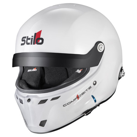 Casco Stilo ST6 GT Turismo Composite blanco/negro - Snell SA2020  FIA 8859-24 Hans FIA8858-10
