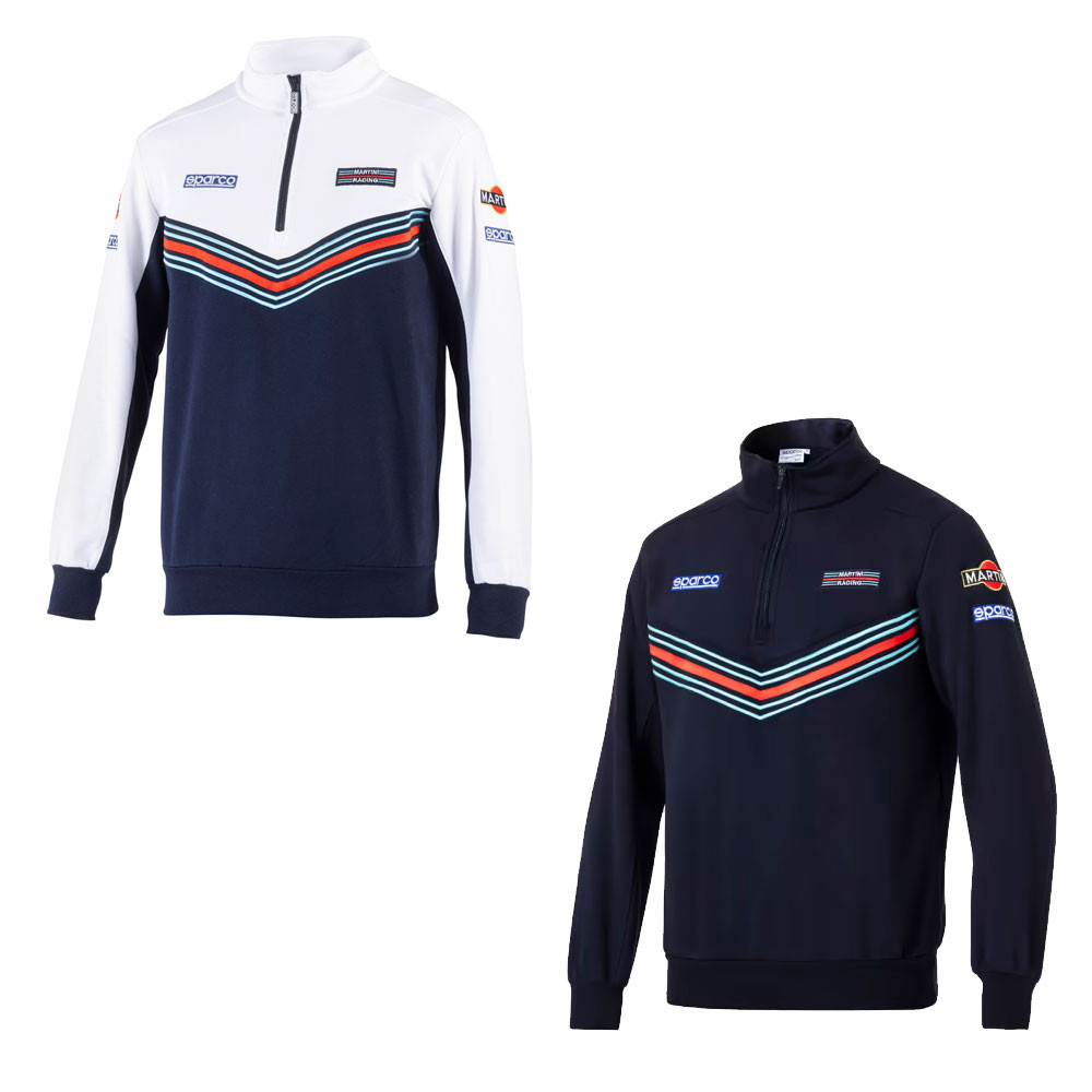 Camisola com fecho de correr Sparco Martini RacingArray
