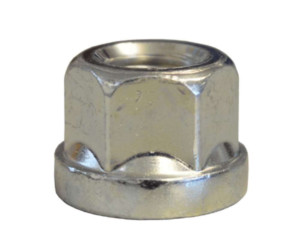 Porca aberta plana 12x150 chave 19 Ø24 L17mm zincadaArray