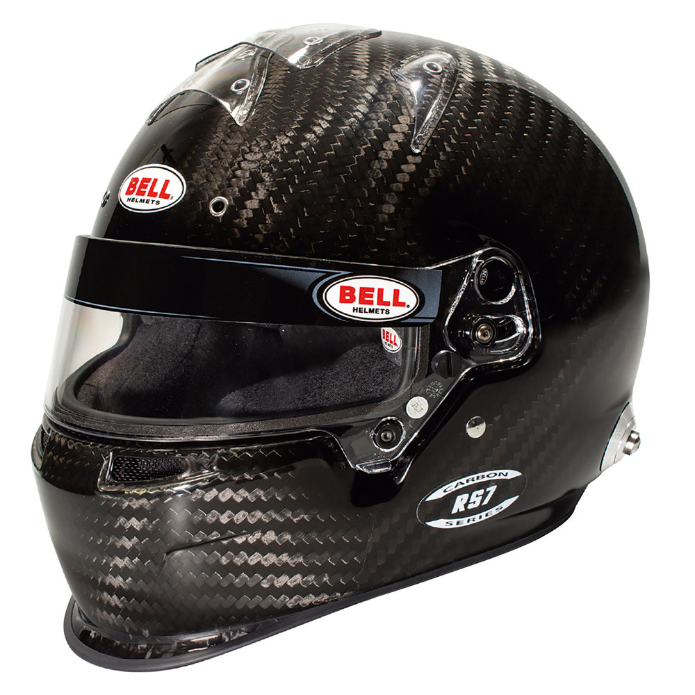 BELL Capacete RS7 Carbon Duckbill com pico Hans FIA8859-2024/SA2020Array