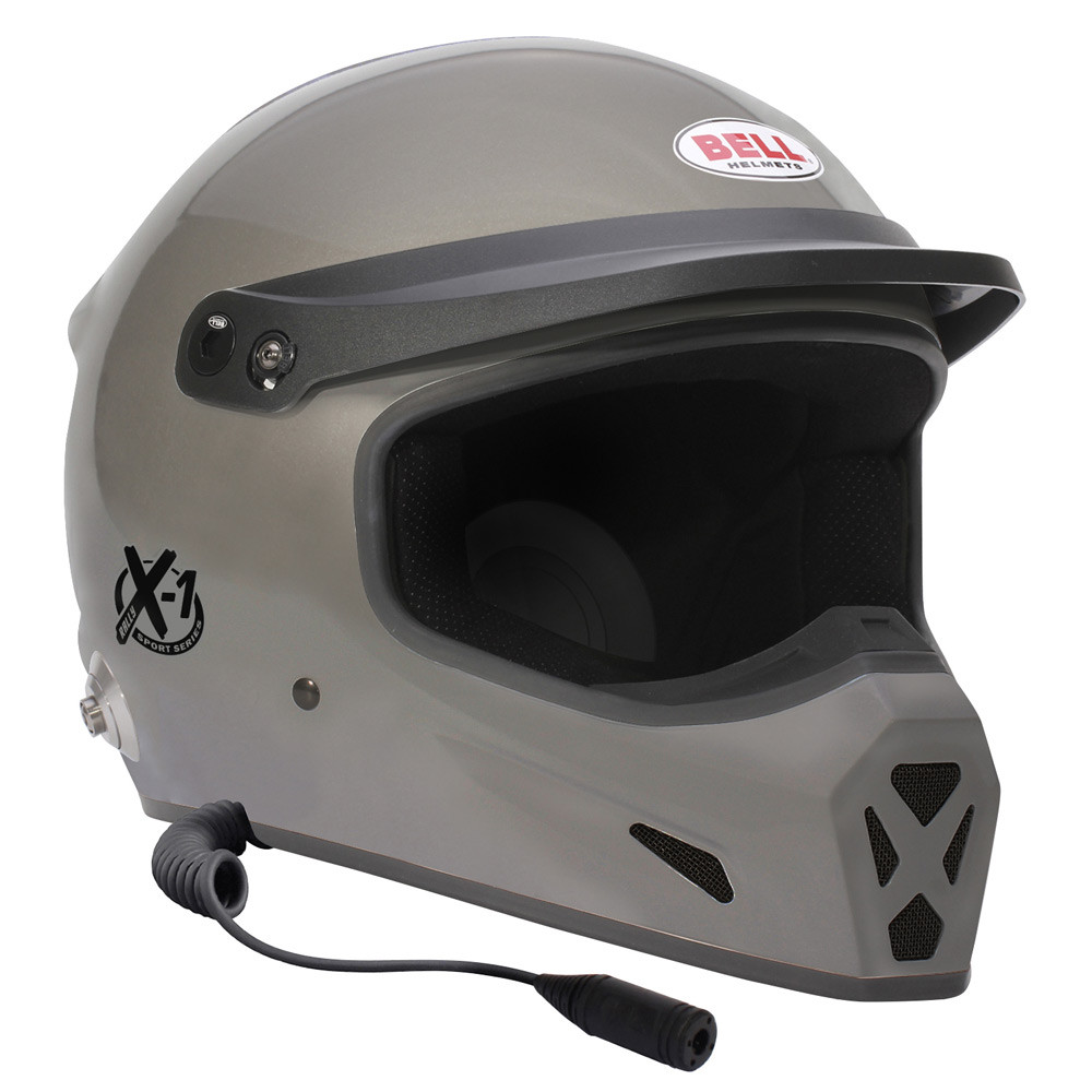 Casco BELL X-1 RALLY Titanium Hans FIA8859-2024Array