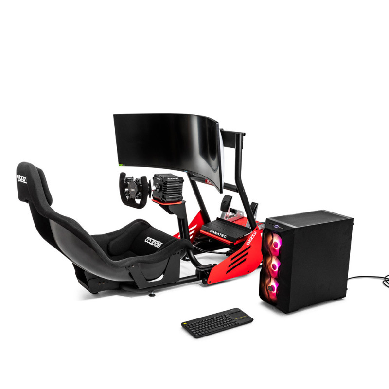 Sparco GP RIG II (Gp Pro + Fanatec Sim Kit Pro + P310 Open + Pc + Teclado + Monitor)Array