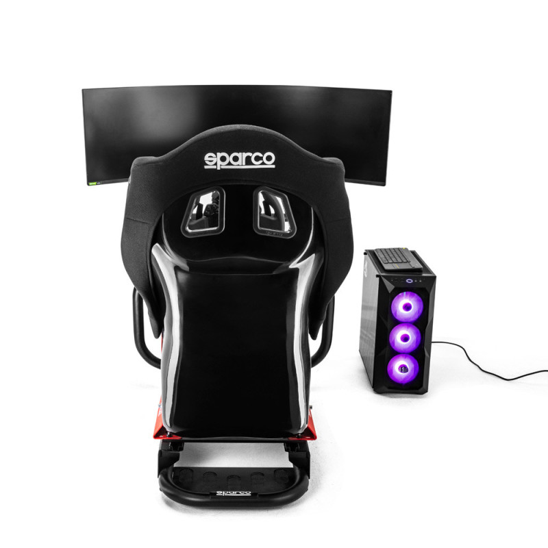 Simulador Sparco GT-R RIG II (GT-R PRO+Fanatex SIM KIT PRO+R330 em pele+PC+teclado+suporte+monitor)Array