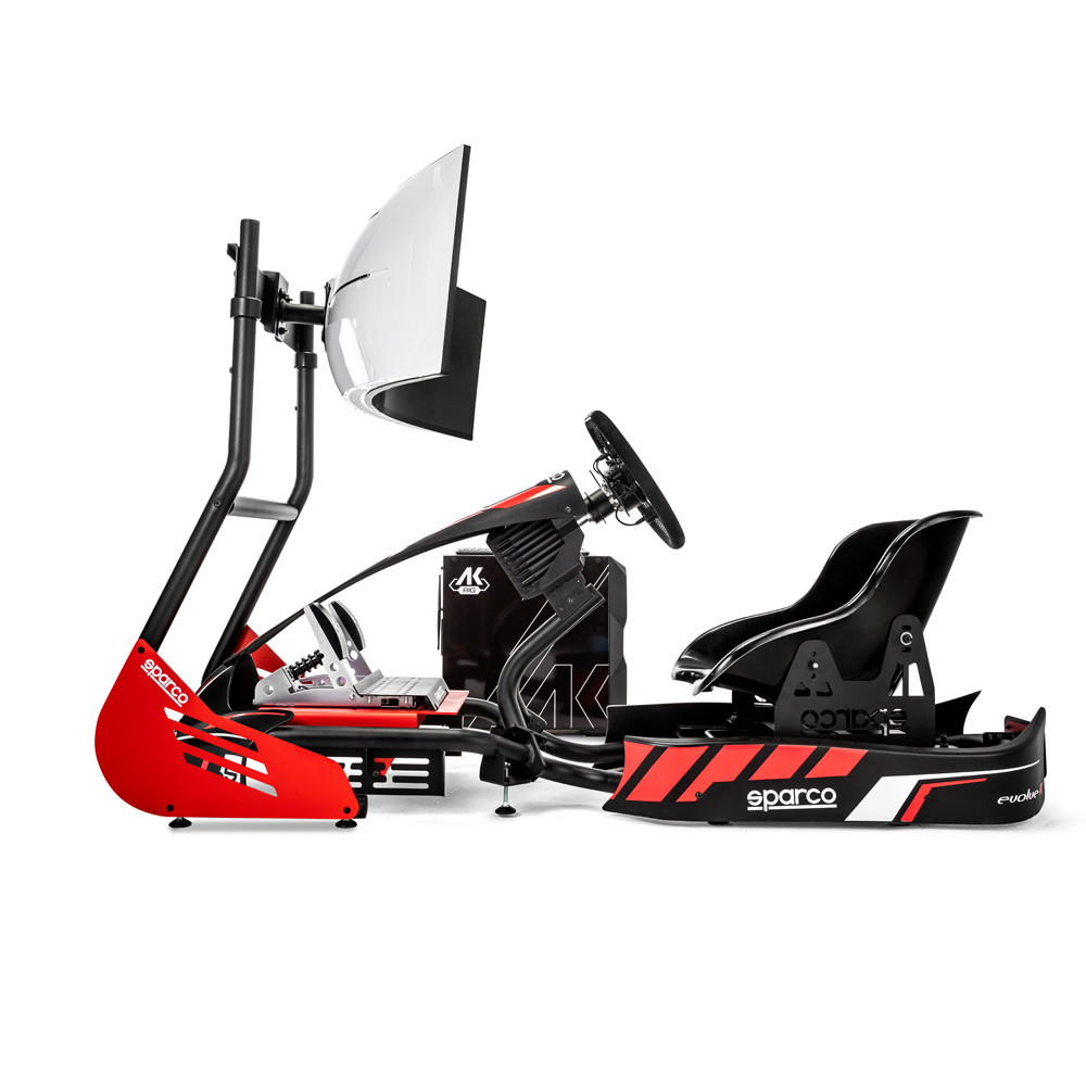 Sparco Kart Rig I (Kart pro + Fanatec sim kit pro + KG345 +Pc + Teclado + montante de pantalla + pantalla )Array