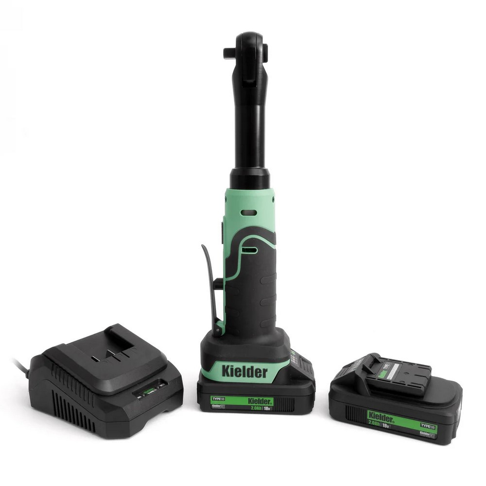 Conjunto de roquete longo 18V 3/8" KIELDER com carregador + mala de transporte Pro + 1 bateria 2.0AhArray