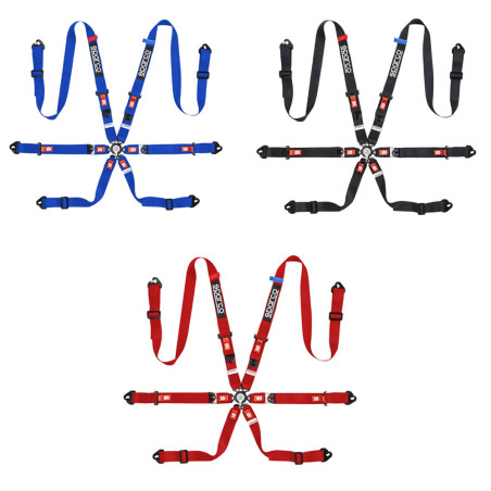 Arnês de 6 pontos de 2" Sparco Competition H-2