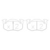 Pastillas de freno traseras GT2i Race para CITROEN Saxo 1.6i 16V Challenge - Pinzas de freno Bendix