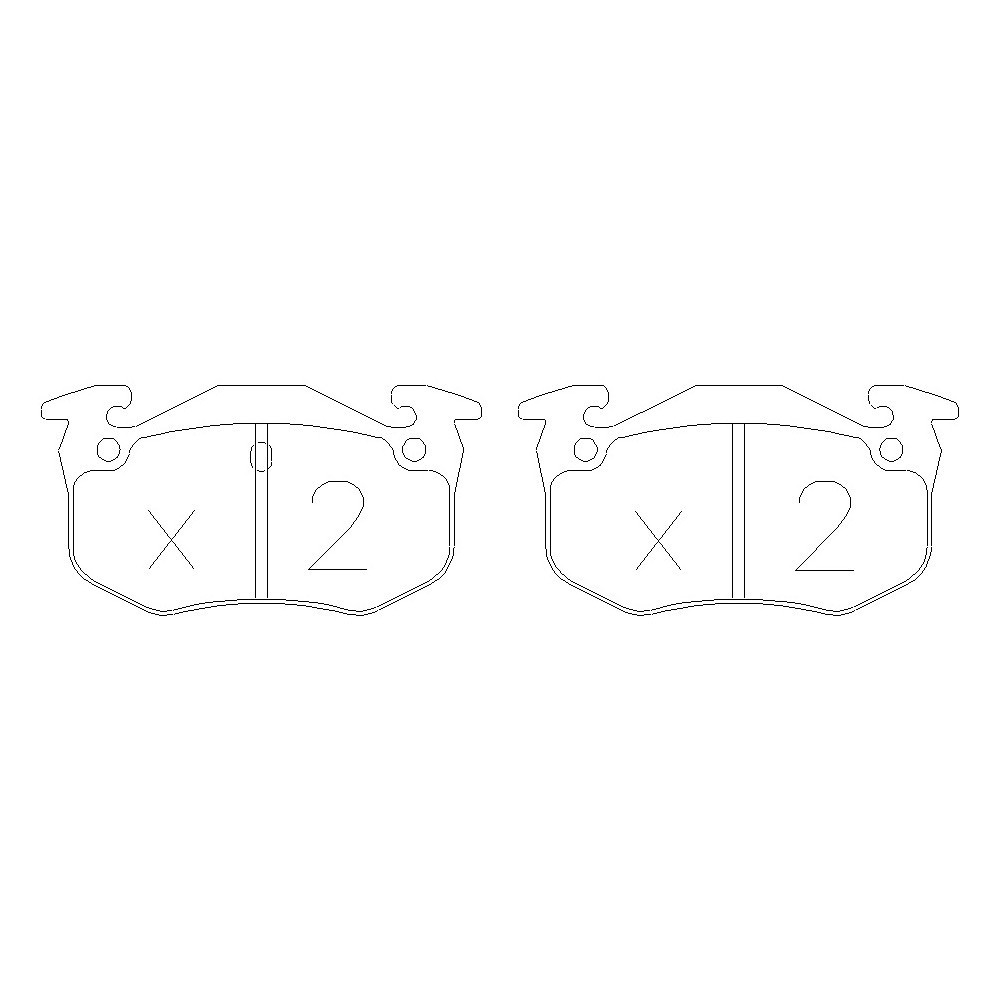 Pastillas de freno traseras GT2i Race para CITROEN Saxo 1.6i 16V Challenge - Pinzas de freno BendixArray