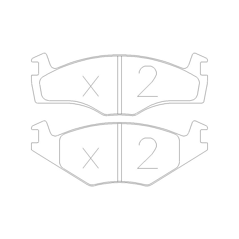 Pastillas de freno delanteras GT2i Race para VOLKSWAGEN Golf II 1.8i GT, 1.8i GTI 1983-91 - Pinzas de freno KHArray