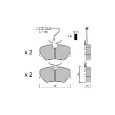 Pastillas de freno delanteras GT2i Race para CITROEN Saxo 1.6i 16V Cup - Pinzas de freno Girling