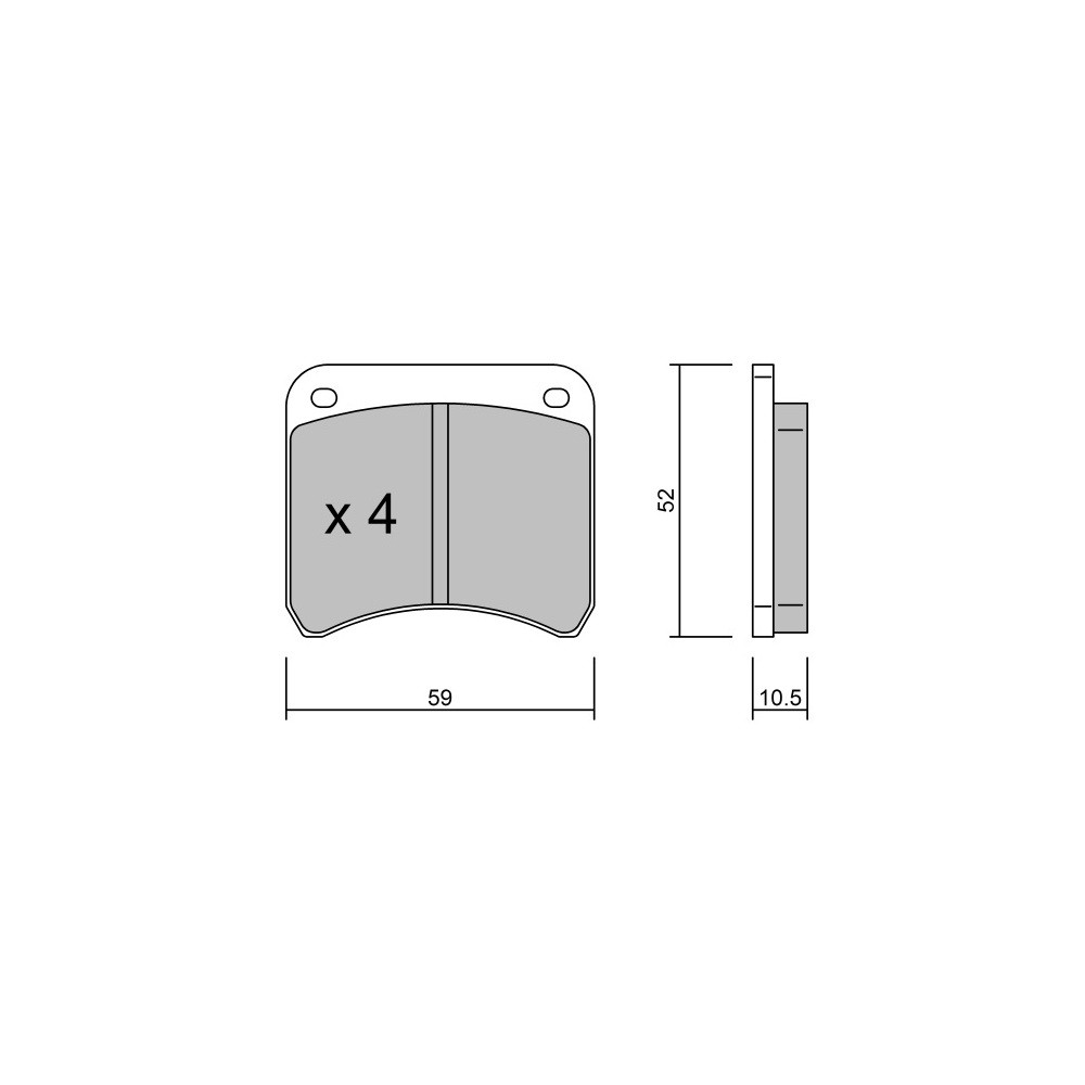 Pastillas de freno traseras GT2i Race para RENAULT Clio II 1.6i 16V S1600 - Pinzas de freno AP RacingArray