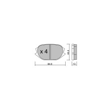 Pastillas de freno traseras GT2i Race para RENAULT Clio V 1.3i 16V Turbo Rally 4 - Pinzas de freno PFC